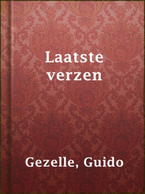 cover image of Laatste verzen